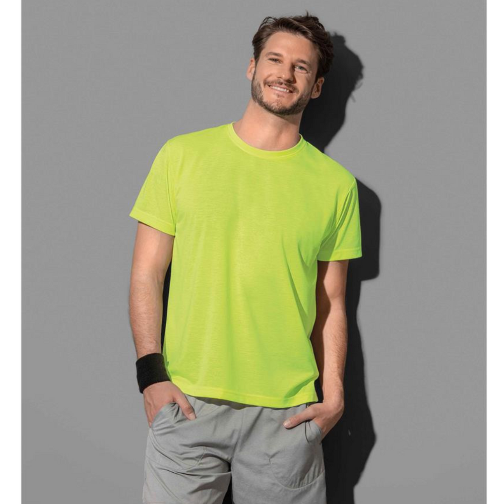 MRCC Mens Active Cotton Touch Tee - Lime
