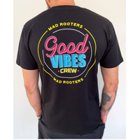 Good Vibes Crew Tee - Black